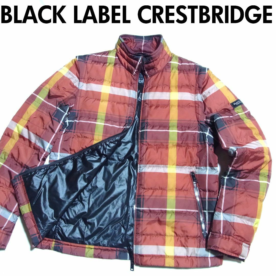BLACK LABEL CRESTBRIDGE(ブラックレーベルクレストブリッジ)のブラックレーベル クレストブリッジ 2WAY チェック ライト ダウンジャケット メンズのジャケット/アウター(ダウンジャケット)の商品写真