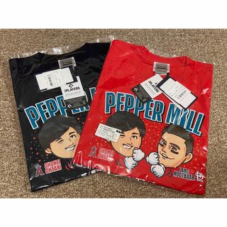 ペッパーミルTシャツ　レッド　ネイビー Mサイズ　2枚セット　新品未開封(Tシャツ/カットソー(半袖/袖なし))