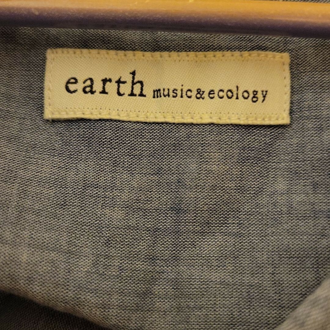 earth music & ecology(アースミュージックアンドエコロジー)のearth　music&ecology 　ノースリーブ　シャツ レディースのトップス(シャツ/ブラウス(半袖/袖なし))の商品写真