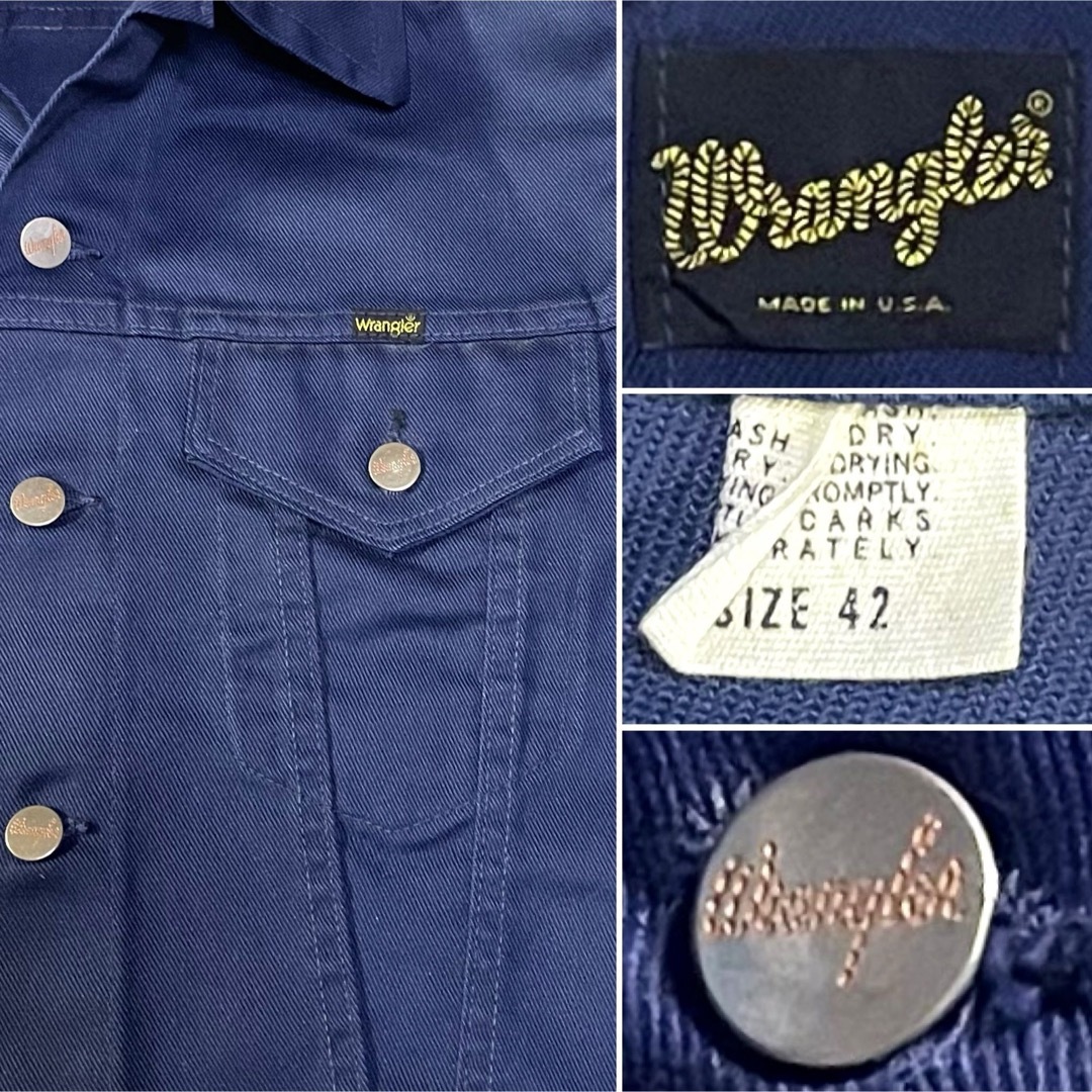 Wrangler(ラングラー)の1970s  Wrangler  Twill-Jacket  Size 42 メンズのジャケット/アウター(Gジャン/デニムジャケット)の商品写真