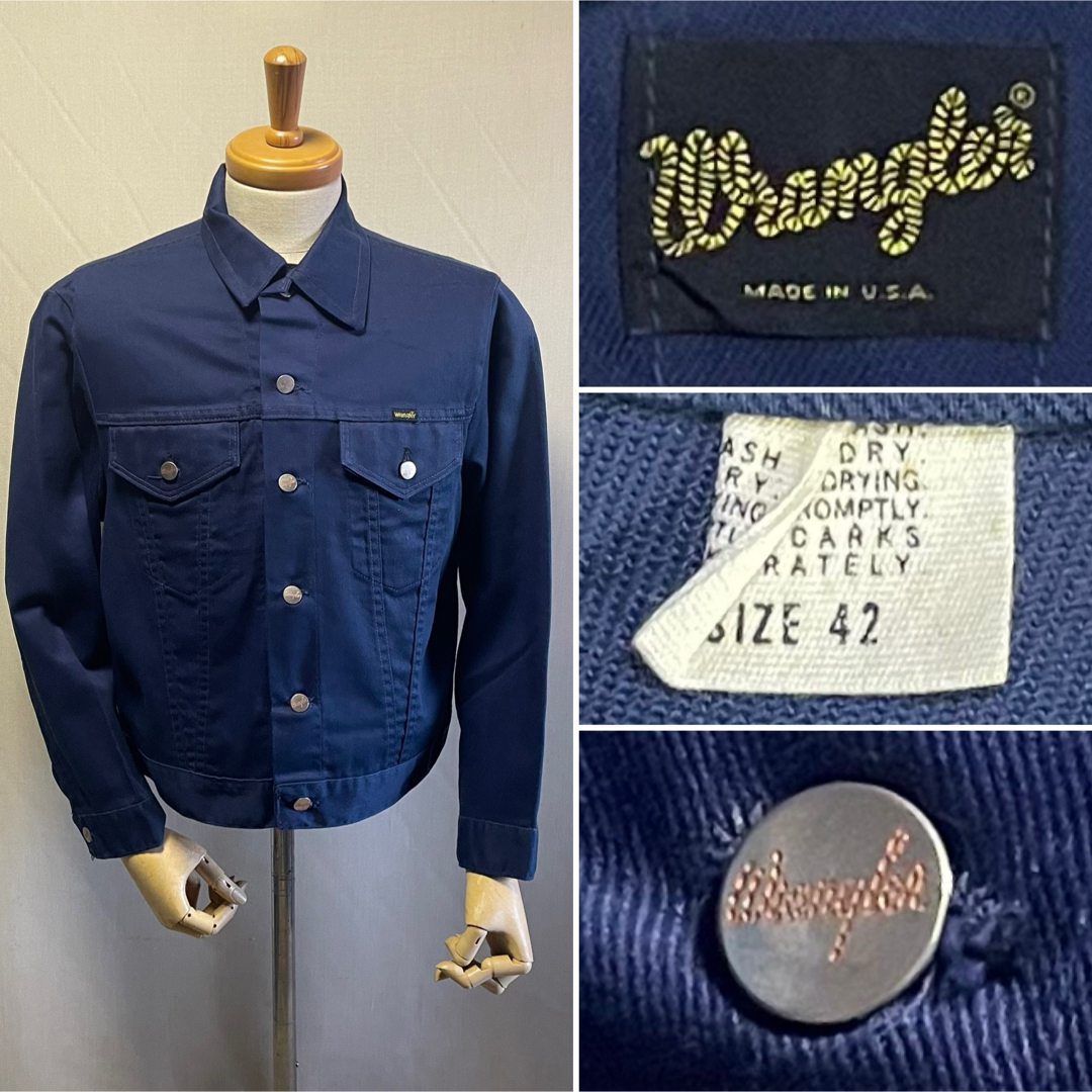 Wrangler(ラングラー)の1970s  Wrangler  Twill-Jacket  Size 42 メンズのジャケット/アウター(Gジャン/デニムジャケット)の商品写真