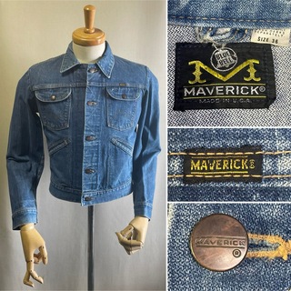 マーベリック(MAVERICK)の1970s  MAVERICK  Denim Jacket  Size 36(Gジャン/デニムジャケット)
