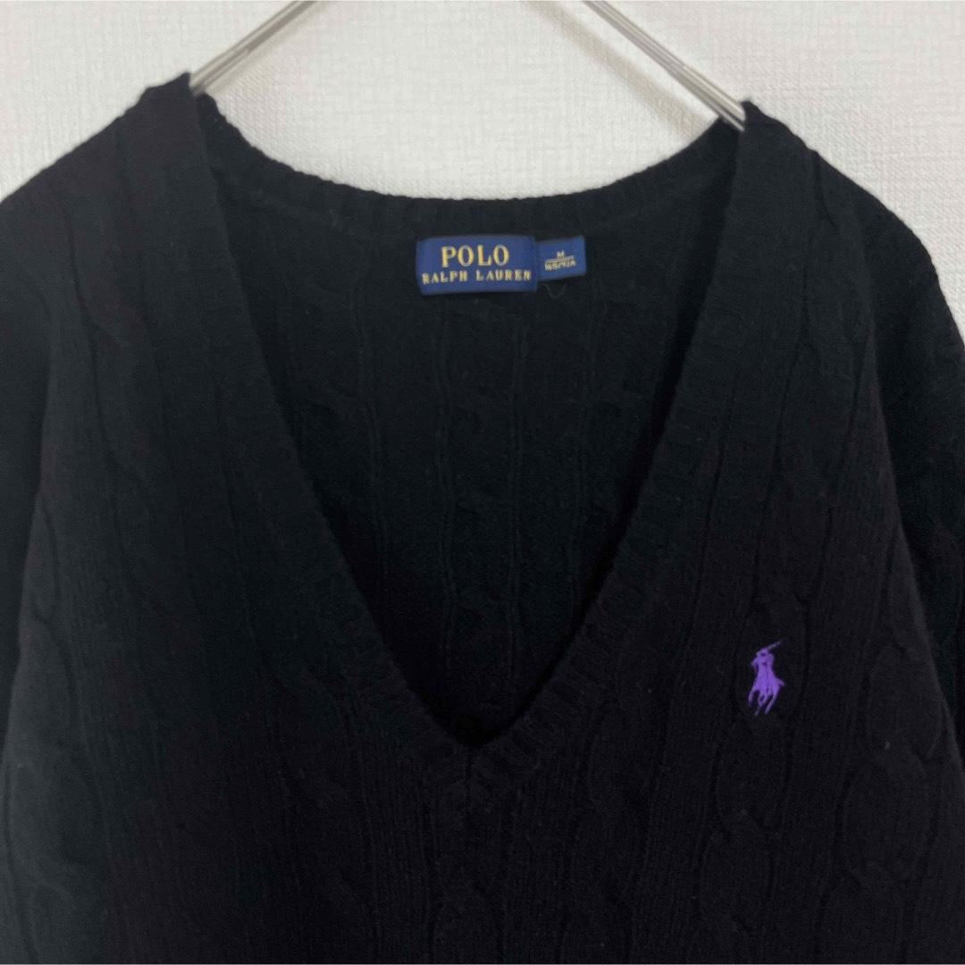 POLO RALPH LAUREN(ポロラルフローレン)のポロラルフローレン　セーター　ケーブルニット　ウール100% カシミア混 レディースのトップス(ニット/セーター)の商品写真