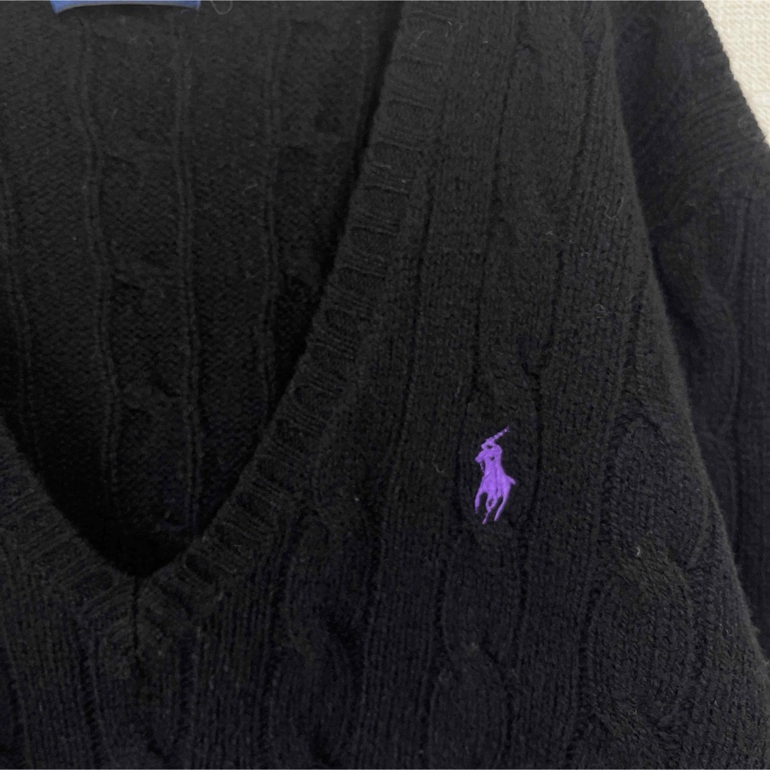 POLO RALPH LAUREN(ポロラルフローレン)のポロラルフローレン　セーター　ケーブルニット　ウール100% カシミア混 レディースのトップス(ニット/セーター)の商品写真