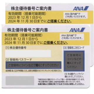 エーエヌエー(ゼンニッポンクウユ)(ANA(全日本空輸))のANA 株主優待券 1枚(航空券)