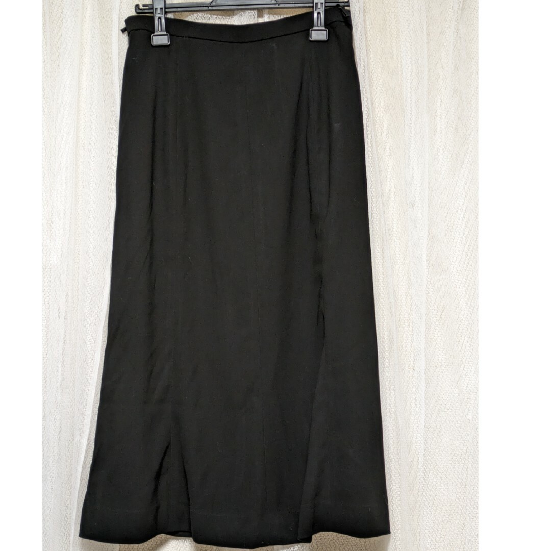 黒スカート15号サイズ レディースのスカート(ロングスカート)の商品写真