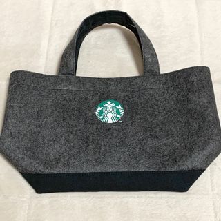 STARBUCKS☆濃いグレー トートバッグ スターバックス スタバ(その他)