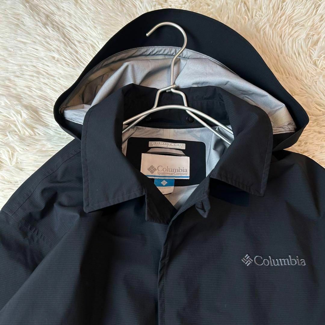 Columbia(コロンビア)の美品 コロンビア トレントブッシュジャケット XL ブラック 防水 メンズのジャケット/アウター(その他)の商品写真