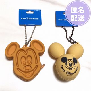 ディズニー(Disney)のディズニー　ミッキー　バッグチャーム　ケース付き　ワッフル　バルーン(キャラクターグッズ)