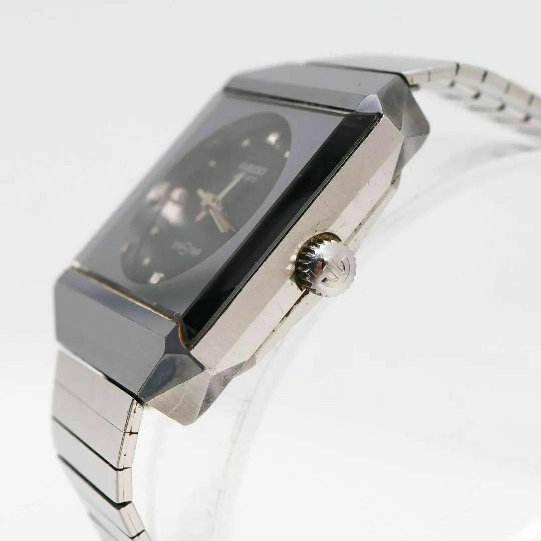 RADO(ラドー)の《希少》RADO DIASTAR 腕時計 ブラック レディース ヴィンテージ y レディースのファッション小物(腕時計)の商品写真