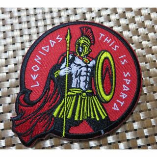 赤SP王300古代兵士■スパルタ　レオニダス スパルタ王『300 』刺繍ワッペン(各種パーツ)