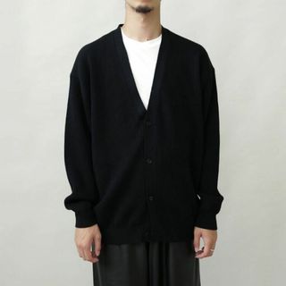 グラフペーパー(Graphpaper)のGraphpaper High Density Knit Cardigan 黒(カーディガン)