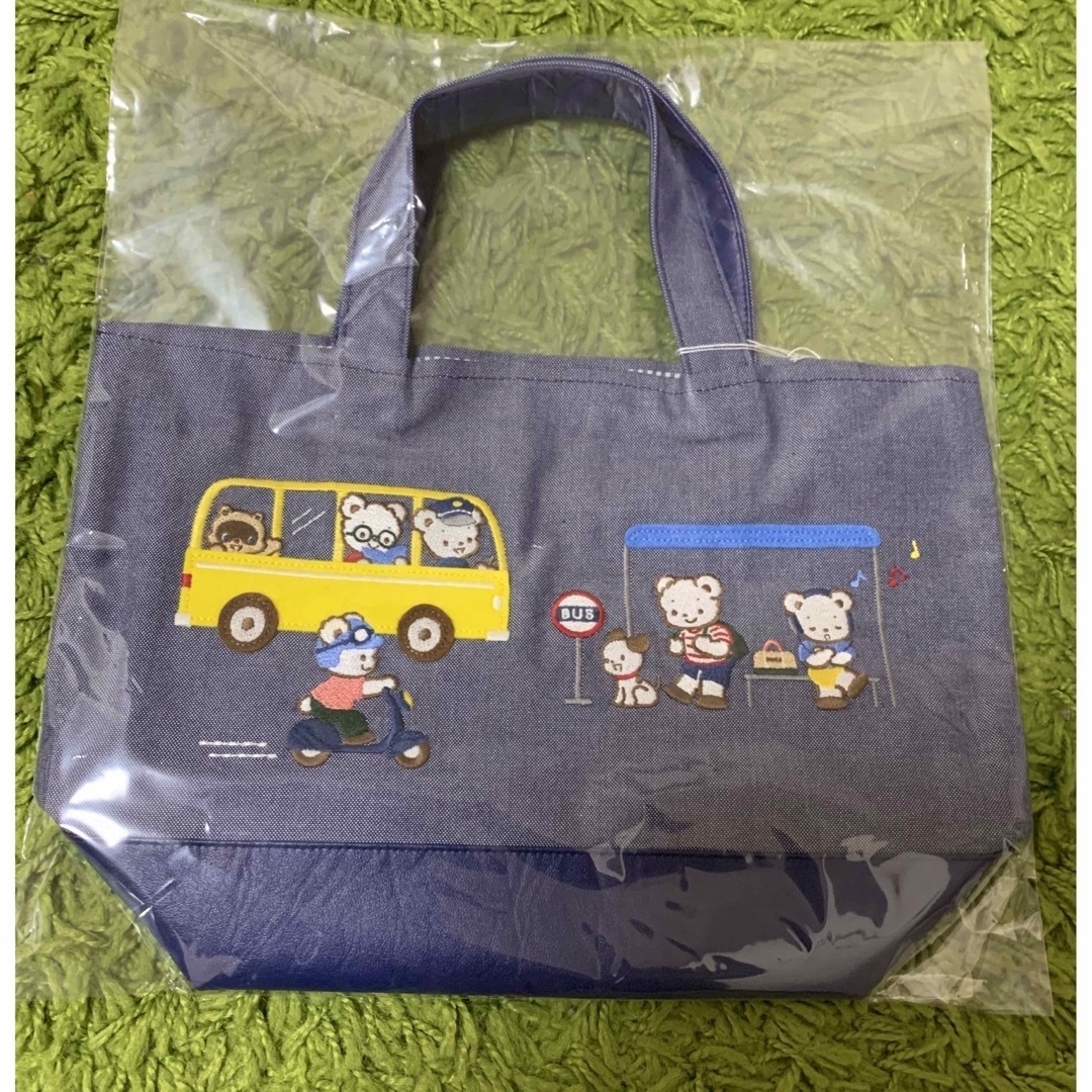 familiar - 【完売品】☆ファミリア マチ付き デニム トート familiar - 【完売品】☆ファミリア マチ付き デニム トート