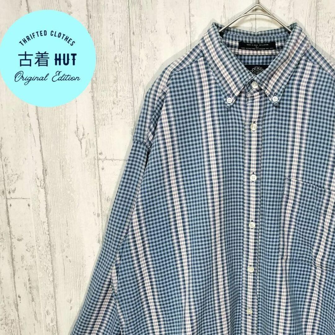 Levi's(リーバイス)のドッカーズ 長袖  ボタンダウン シャツ 90s ワンポイントロゴ  チェッ メンズのトップス(シャツ)の商品写真