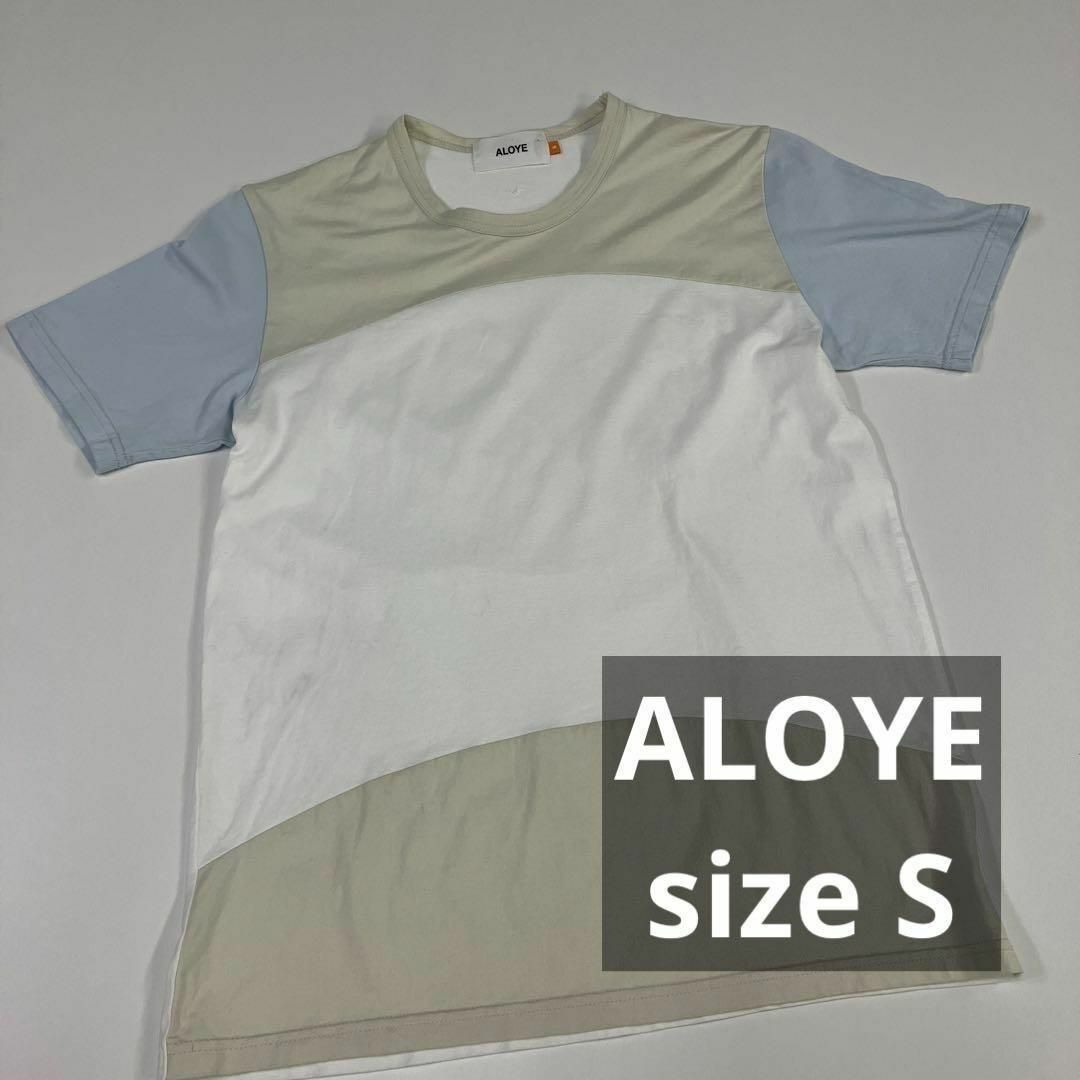 ALOYE(アロイ)のALOYE アロイ　カットソー　Tシャツ　切り替え　クレイジーカット メンズのトップス(Tシャツ/カットソー(半袖/袖なし))の商品写真