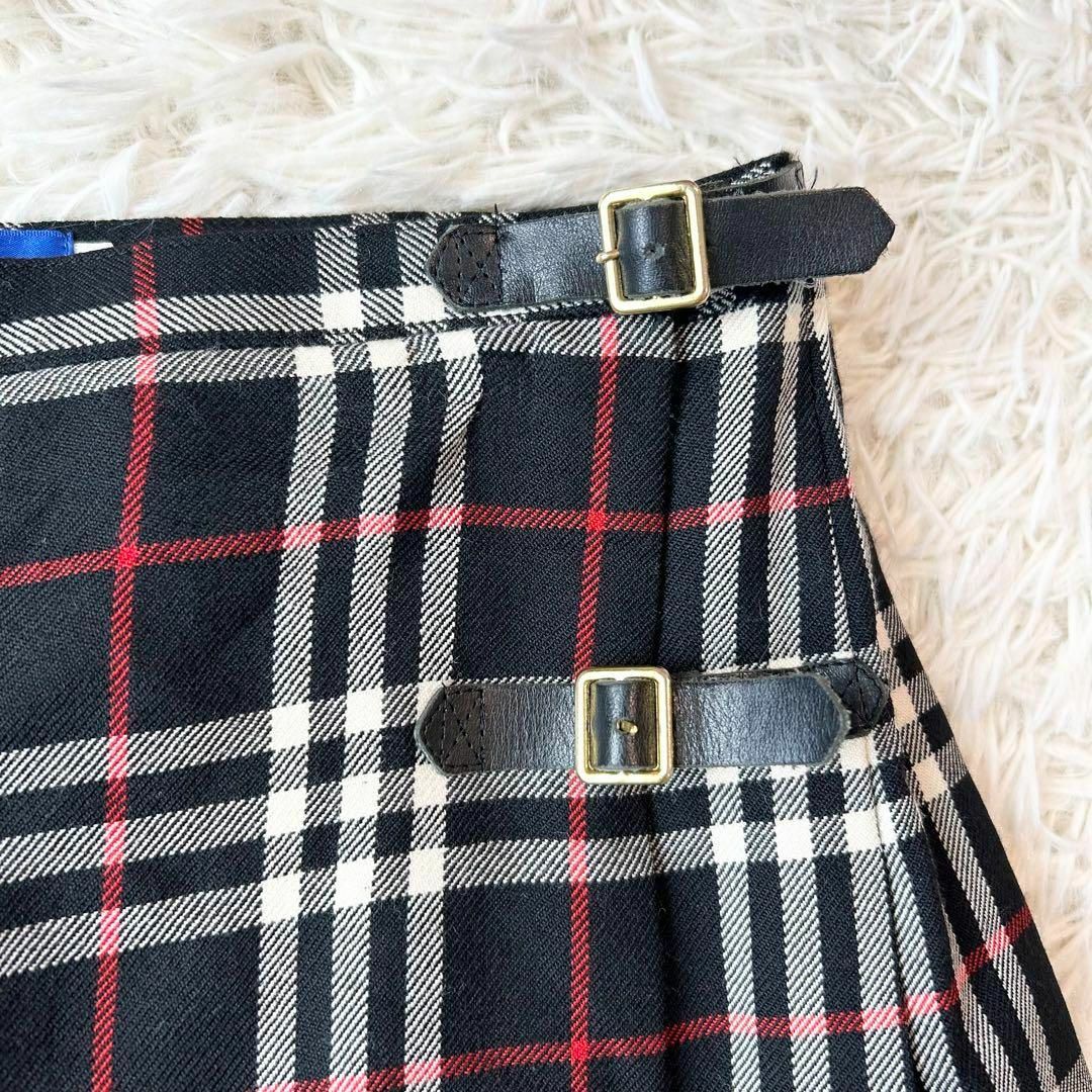 BURBERRY BLUE LABEL(バーバリーブルーレーベル)のBurberrys ノバチェック柄 スカート ブラック 36 レディースのスカート(ミニスカート)の商品写真