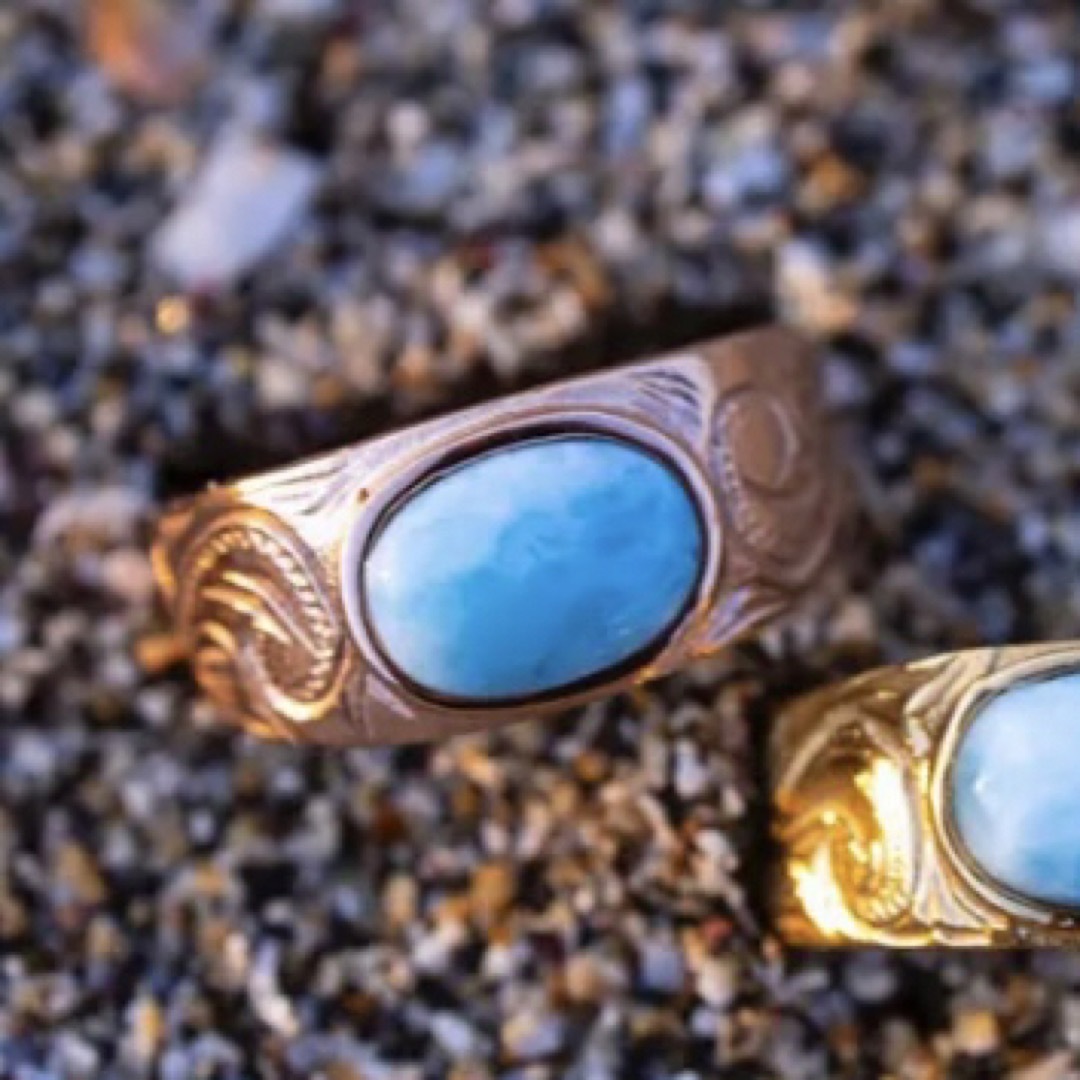 IRIEBEACH アイリービーチ Larimar ring ラリマー 9号 レディースのアクセサリー(リング(指輪))の商品写真