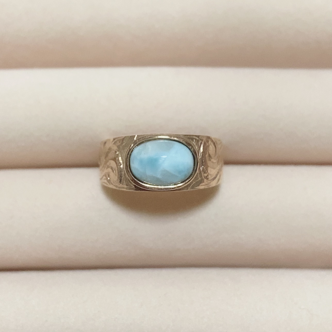 IRIEBEACH アイリービーチ Larimar ring ラリマー 9号 レディースのアクセサリー(リング(指輪))の商品写真