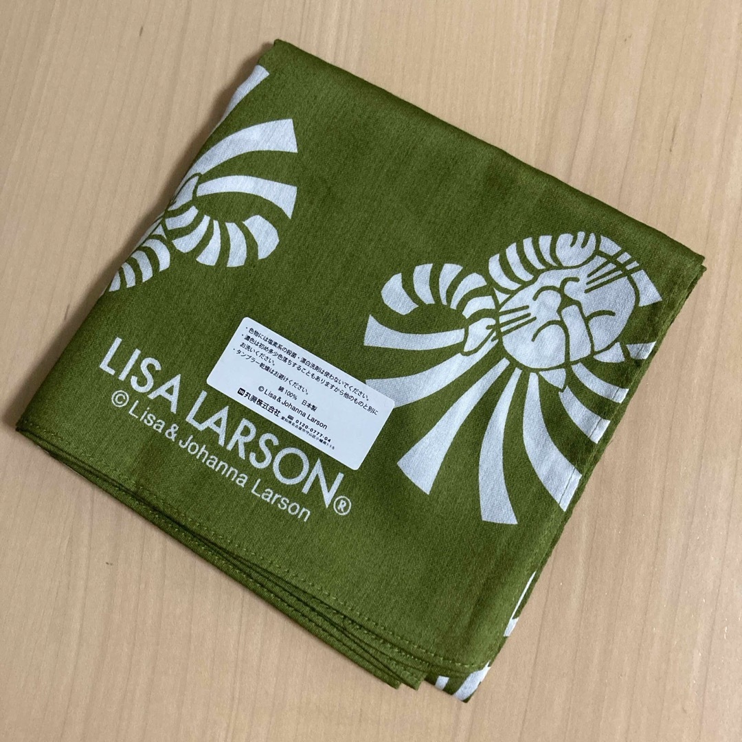 Lisa Larson(リサラーソン)のリサラーソン　コットンハンカチ　ネコ柄 レディースのファッション小物(ハンカチ)の商品写真