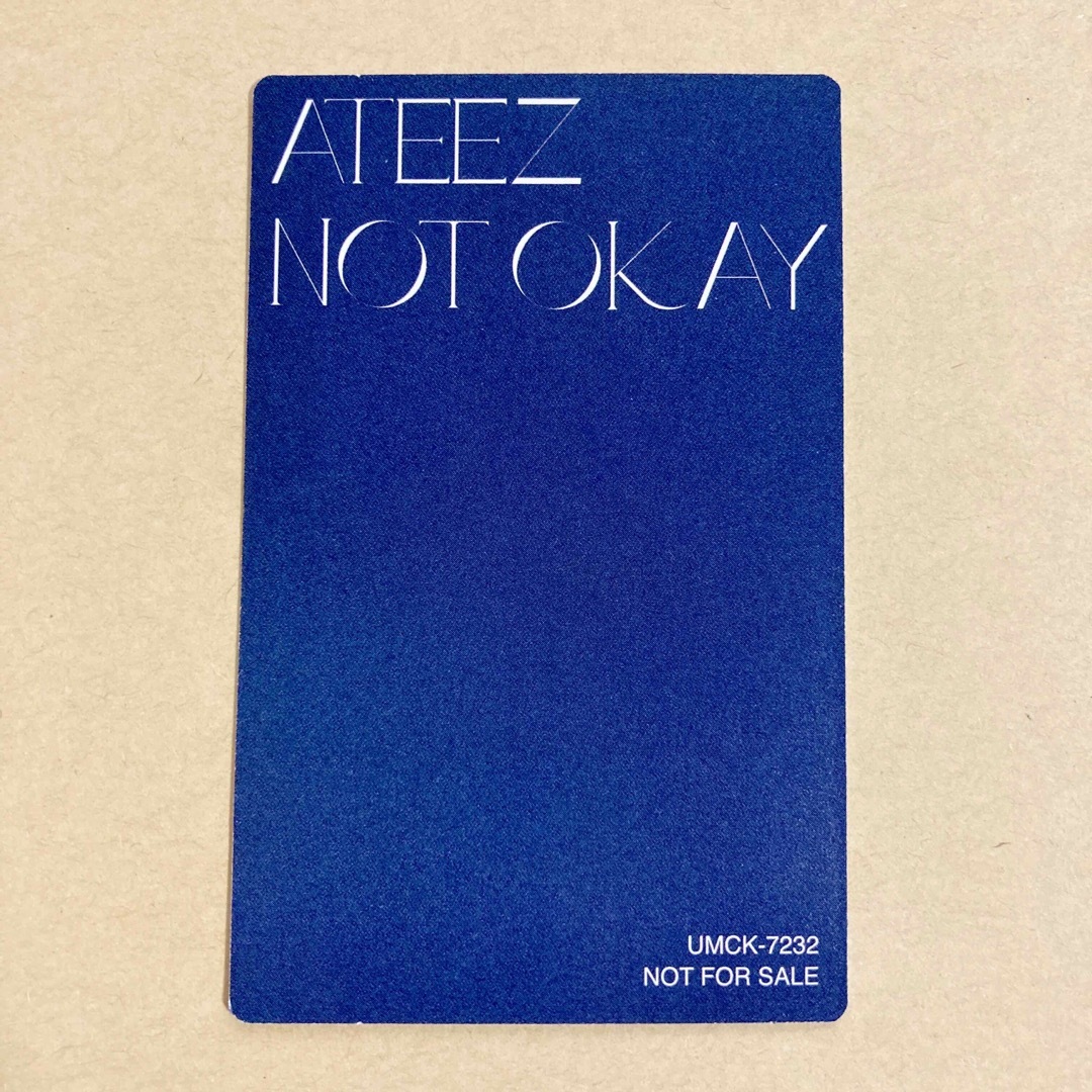 ATEEZ(エイティーズ)のATEEZ NOT OKAY フラッシュプライス盤 封入 トレカ ジョンホ エンタメ/ホビーのタレントグッズ(アイドルグッズ)の商品写真