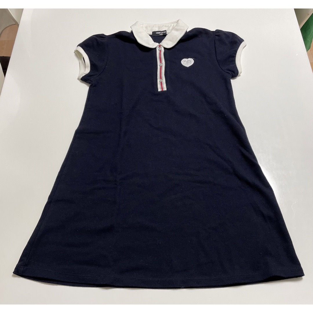 COMME CA ISM(コムサイズム)の紺色　ワンピース　COMME CA ISM 140A キッズ/ベビー/マタニティのキッズ服女の子用(90cm~)(ワンピース)の商品写真