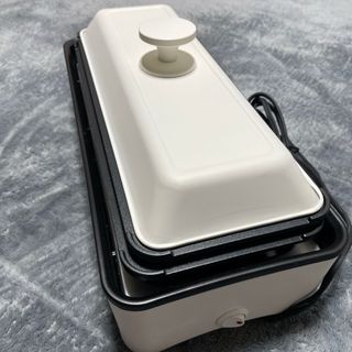 ヤマゼン(山善)の【とわ様専用】2WAYスリムたこ焼き器　YAMAZEN YOF-W120(W)(たこ焼き機)