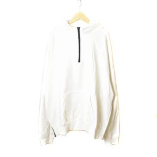 エッセンシャルズ HALF ZIP PULLOVER HOODIE パーカー 白(パーカー)