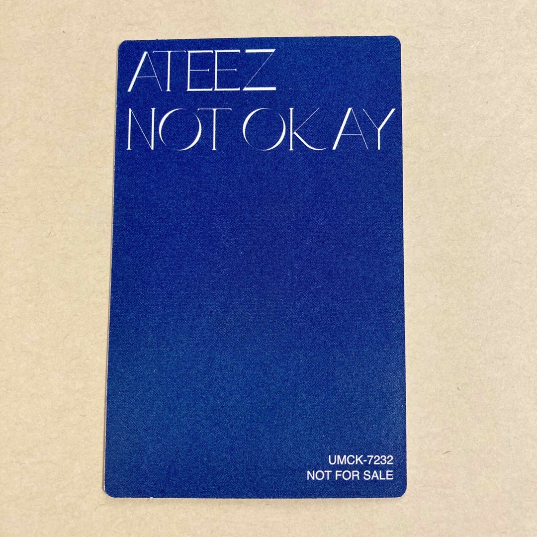 ATEEZ(エイティーズ)のATEEZ NOT OKAY フラッシュプライス盤 封入 トレカ ミンギ エンタメ/ホビーのタレントグッズ(アイドルグッズ)の商品写真