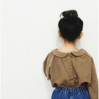 韓国子供服　ベビー　シャツ　ブラウス　120 130 女の子　モンべべ　プティマ(ブラウス)