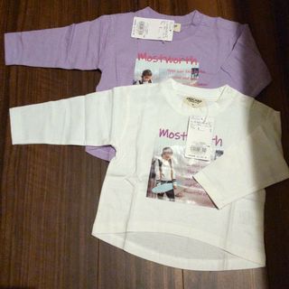 ラッドチャップ(RADCHAP)の新品 RADCHAPTシャツ 実写 女の子 ガールス プリント 長袖 双子(Tシャツ/カットソー)