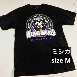 ミシカ(MISHKA)のMISHKA ミシカ　Tシャツ　M ブラック　ストリート　古着(Tシャツ/カットソー(半袖/袖なし))