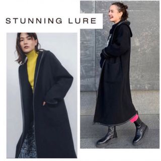 STUNNING LURE - 新品タグ付き☆STUNNING LURE トリム 2way フーディー コート