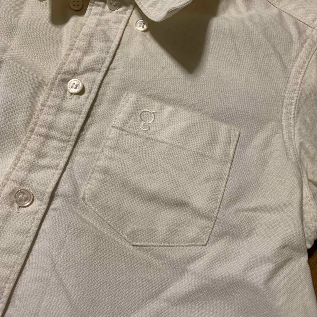BEAMS BOY(ビームスボーイ)のジョージナ　georgina 半袖シャツ　ホワイト　サイズ2 レディース レディースのトップス(シャツ/ブラウス(半袖/袖なし))の商品写真