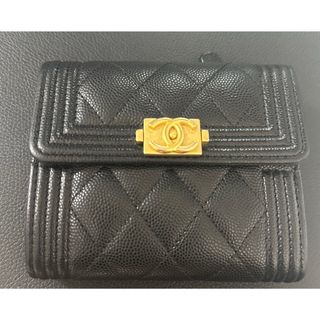 シャネル(CHANEL)のCHANEL シャネル ボーイシャネル 財布 ブラック(財布)