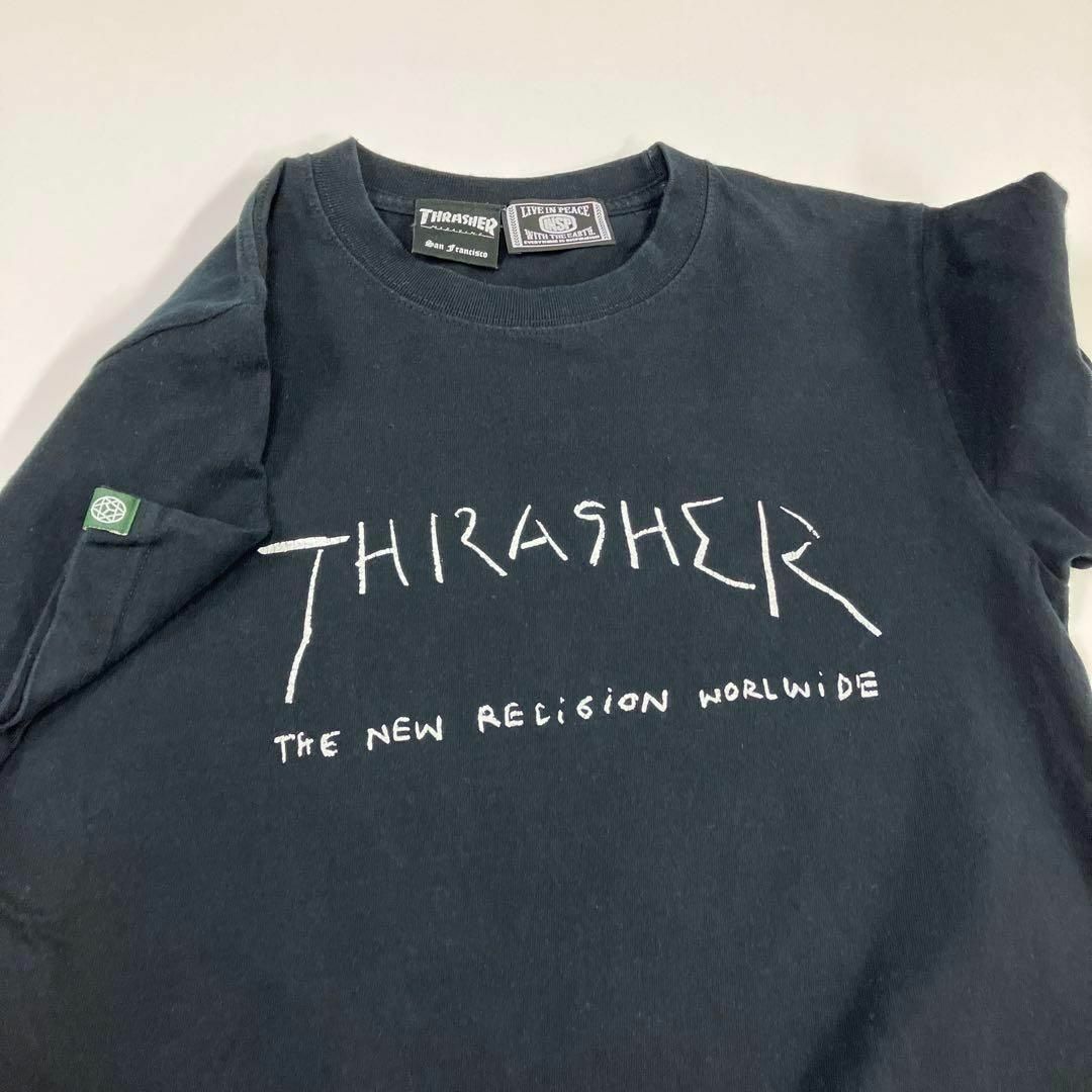 THRASHER(スラッシャー)のTHRASHER スラッシャー　INSP インスピ　Tシャツ 古着　ブラック メンズのトップス(Tシャツ/カットソー(半袖/袖なし))の商品写真