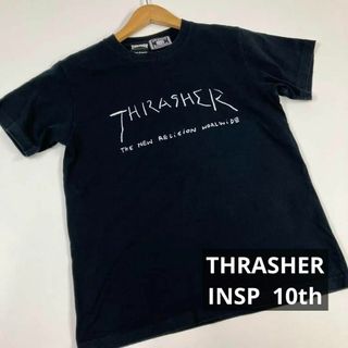 スラッシャー(THRASHER)のTHRASHER スラッシャー　INSP インスピ　Tシャツ 古着　ブラック(Tシャツ/カットソー(半袖/袖なし))