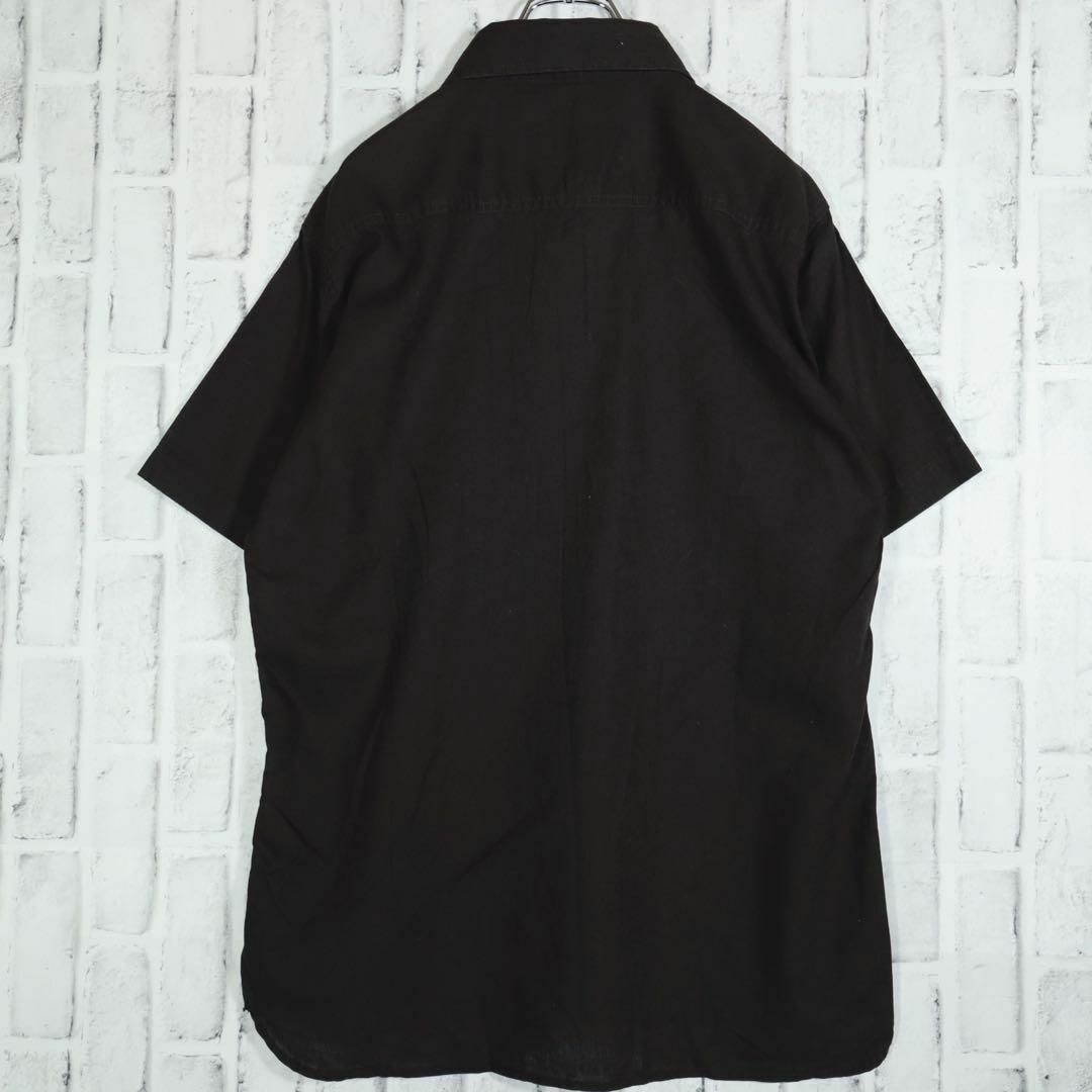 【レトロ古着】ミリタリーシャツ ナンバリング コットンリネン カットオフ XL メンズのトップス(シャツ)の商品写真