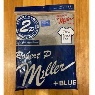 ミラー(MILLER)のミラー　クルーネックTシャツ2枚　新品L L グレー(Tシャツ/カットソー(半袖/袖なし))