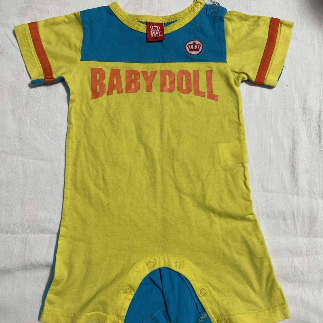 BABYDOLL(ベビードール)のベビードール　ロンパース　2枚組　80 キッズ/ベビー/マタニティのベビー服(~85cm)(ロンパース)の商品写真