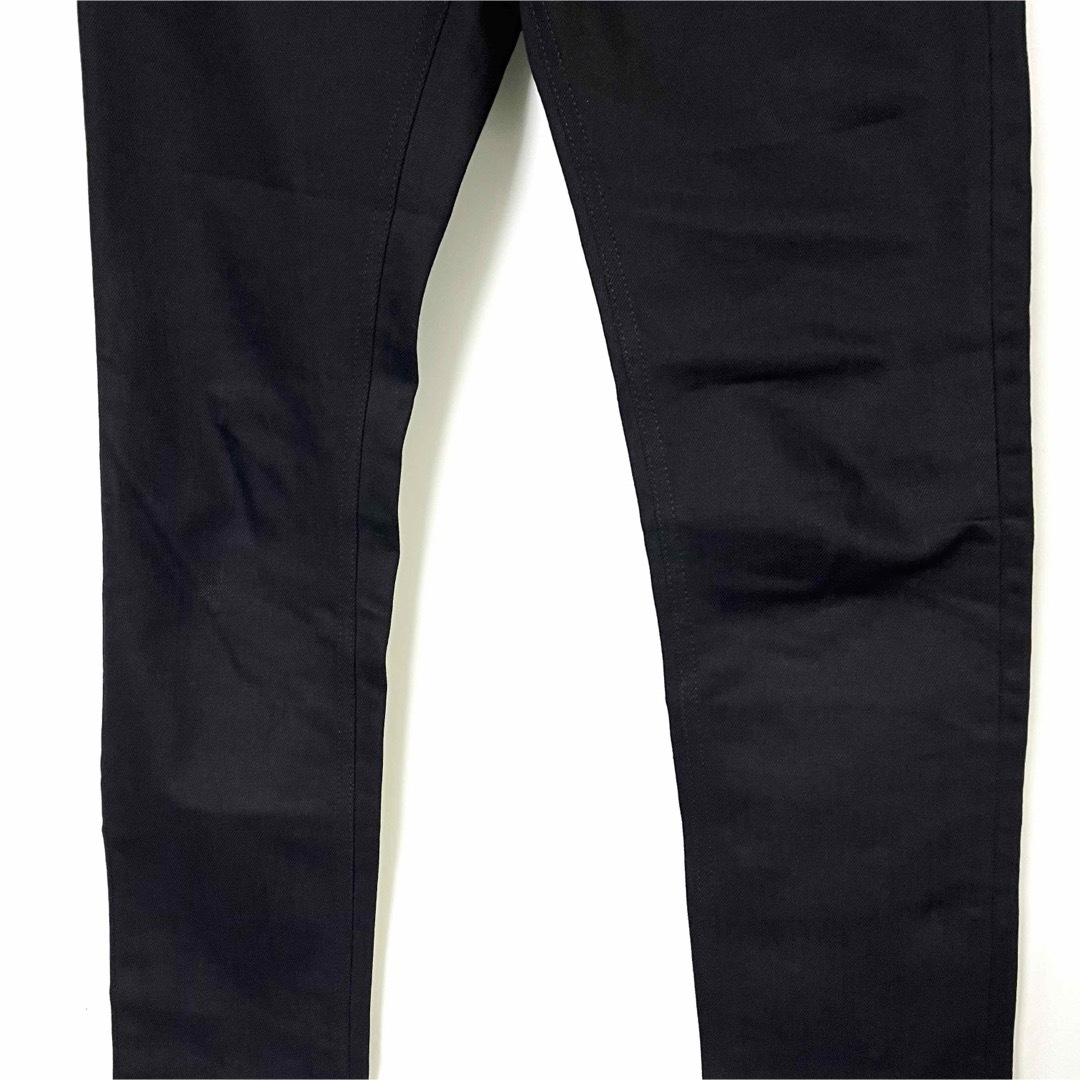 Nudie Jeans(ヌーディジーンズ)のBEAMS×Nudie jeans 別注　アシメントリー　ブラックデニム　W29 メンズのパンツ(デニム/ジーンズ)の商品写真