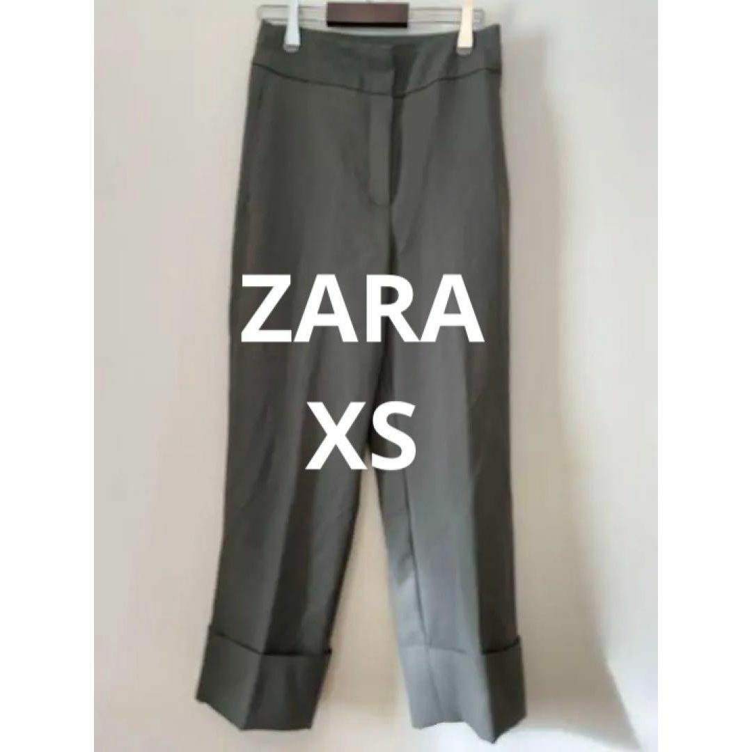 ZARA(ザラ)のZARA ワークパンツ スラックス グレー サイズXS ヴィンテージ レディース レディースのパンツ(ワークパンツ/カーゴパンツ)の商品写真