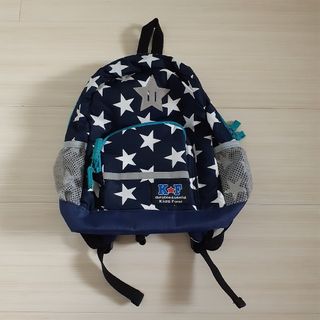 キッズフォーレ(KIDS FORET)のKids Foret キッズフォーレ 星柄 リュックサック リュック 紺色(リュックサック)