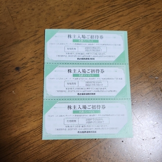 名古屋鉄道 株主優待 名鉄インプレス 入場招待券3枚(遊園地/テーマパーク)