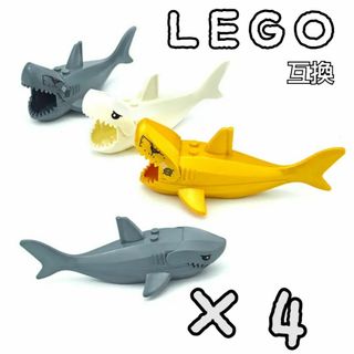 サメミニフィグ　LEGO互換　レゴブロック　匿名配送　インテリア　鮫　春休み(その他)