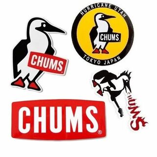 チャムス(CHUMS)の4枚セット CHUMS ステッカー 1072 0156 0047 1622(車外アクセサリ)