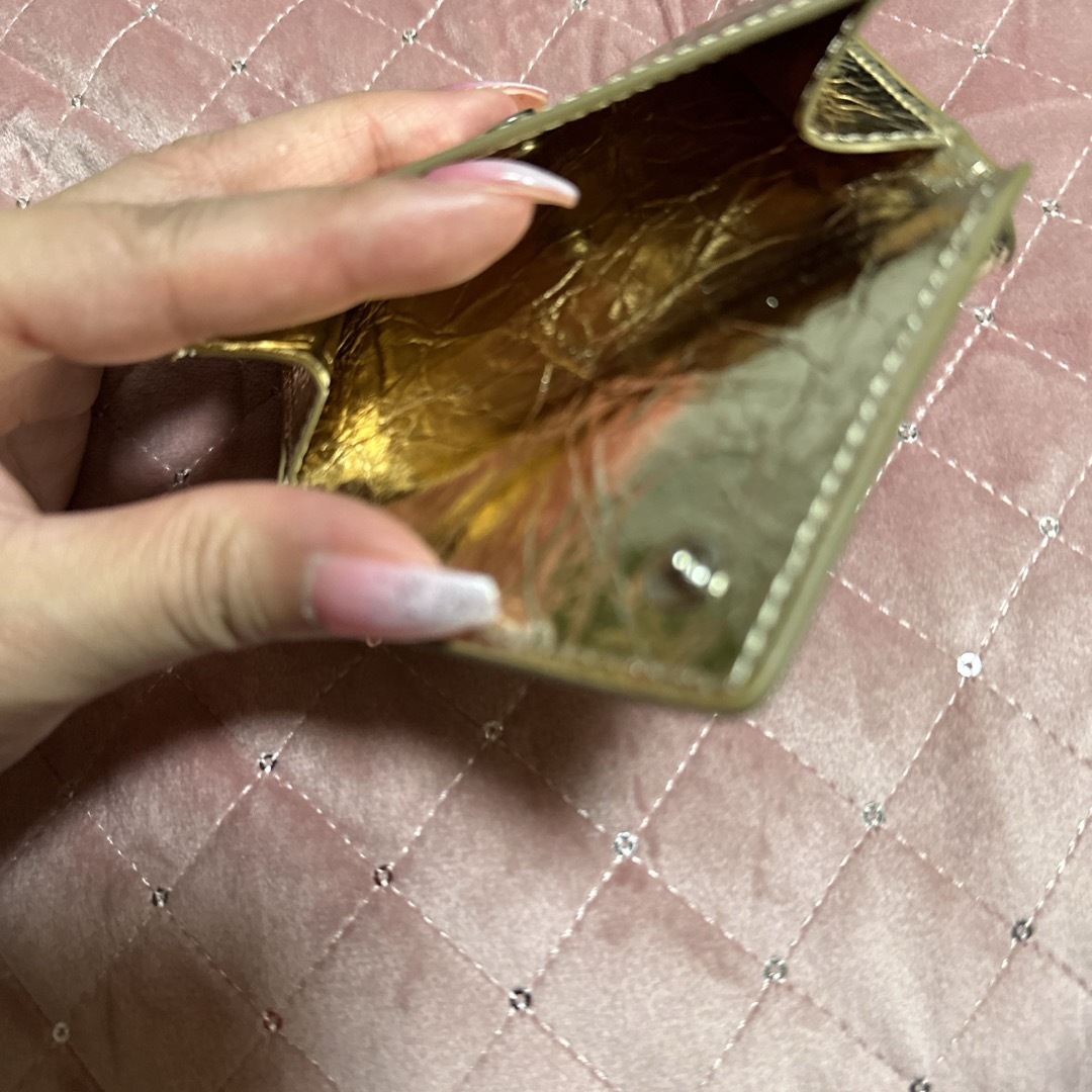 MALTA(マルタ)のコンパクト3つ折り財布 ゴールド レディースのファッション小物(財布)の商品写真