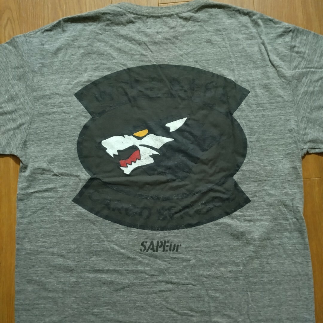 sapeur サプール back wolf bace Tシャツ Lサイズ メンズのトップス(Tシャツ/カットソー(半袖/袖なし))の商品写真