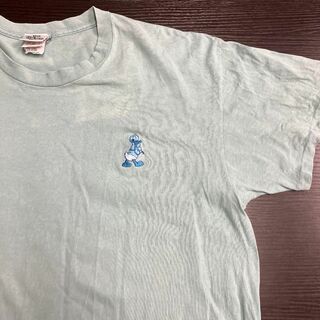 ディズニー(Disney)の90s 古着　Tシャツ　ディズニー　刺繍　ドナルドダック　キャラクター　USA(Tシャツ/カットソー(半袖/袖なし))