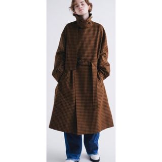 STUDIOUS - CULLNI Shetland Check Trench Coat