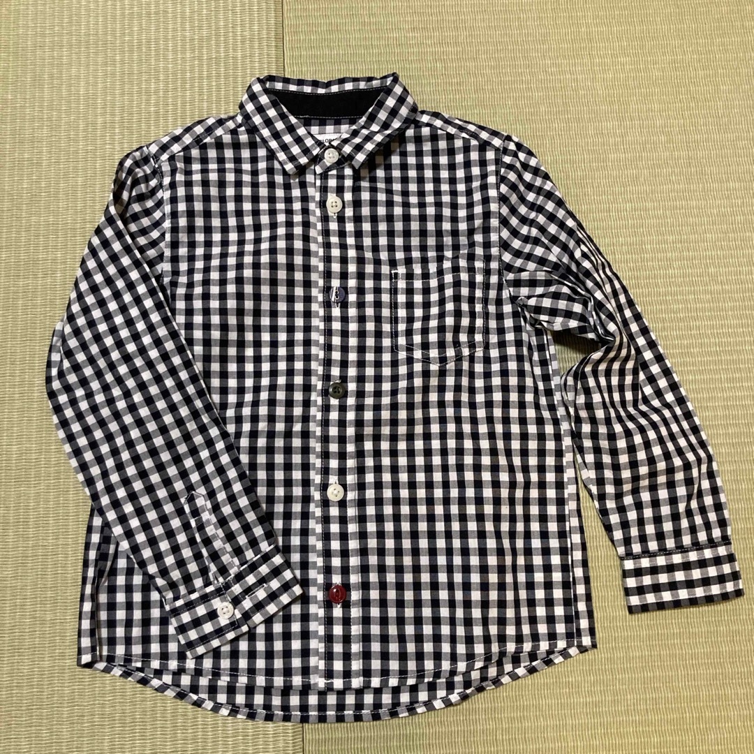 GLOBAL WORK(グローバルワーク)のチェックブラウス　120サイズぐらい キッズ/ベビー/マタニティのキッズ服男の子用(90cm~)(ブラウス)の商品写真